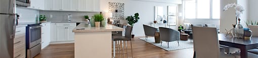 Royal Rose in Etobicoke, ON spacious open concept living space