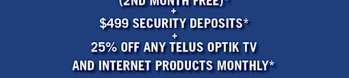 A promotional offer from Realstar includes free rent, security deposits, and discounts on TV and internet products.