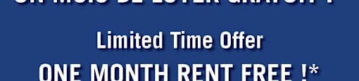 A blue advertisement for a limited time offer of one month free from Realstar.