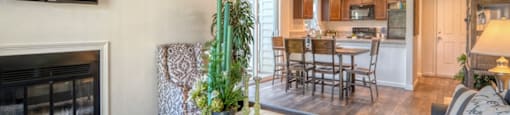 Heron Pointe Living Room with Fireplace