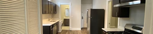 Large kitchen with plenty of cabinets for storage