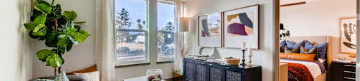 Living Room at The Rylan Apartments