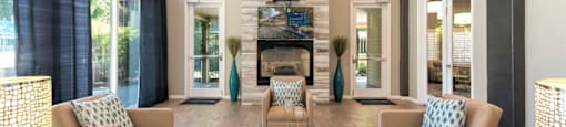 Posh Lounge Area In Clubhouse at Atwood Apartments, Citrus Heights, 95610