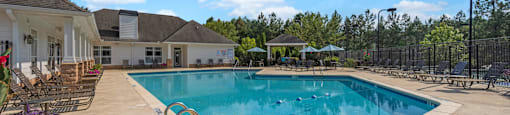 the swimming pool at our apartments