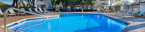 Villas at Montebella pool view with plenty of relaxation areas