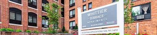 Exterior of Brick Building  at Whittier Terrace, Worcester, 01609