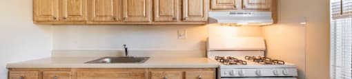 Spacious Fully Applianced Kitchen at Georgetowne Homes Apartments, Hyde Park, NY