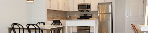 Apartment Kitchen at The Bodhi at Island Creek Village, Duxbury Massachusetts