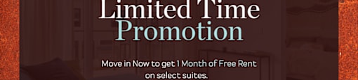 A promotional image for Livmore Apartments offering a free month's rent.