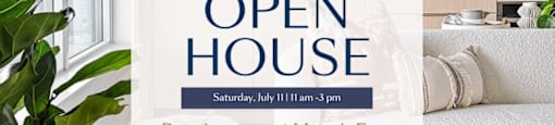 A promotional image for a Chronicle Home Open House event offering a free month and a $500 bonus.