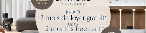 A promotional image for Livmore Village-Marie advertising a 2 months free rent offer.