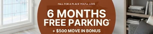 A promotional image for a residential parking deal.