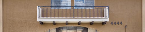 a house with a balcony