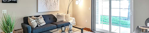 Living Room with Natural Light  at Tiburon View Apartments, Omaha, NE