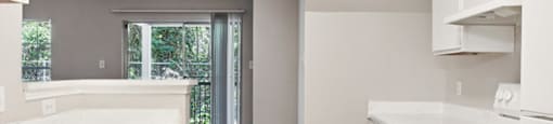 Kitchen with oven at Park Village Apartments in Conroe TX