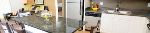 Spacious Kitchen in East Lansing Apartments near Michigan State University | Waterbury Place