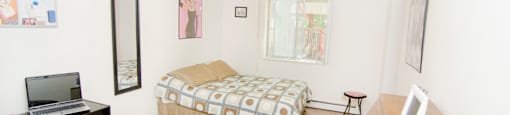 Spacious bedrooms in East Lansing Apartments near Michigan State University | Woodmere