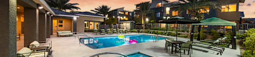 Spa outdoor at THE MARTIN APARTMENT HOMES, Las Vegas