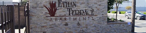 Monument Sign at ETHAN TERRACE, Sacramento
