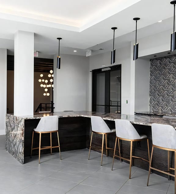 Resident Lounge with Bar Seating