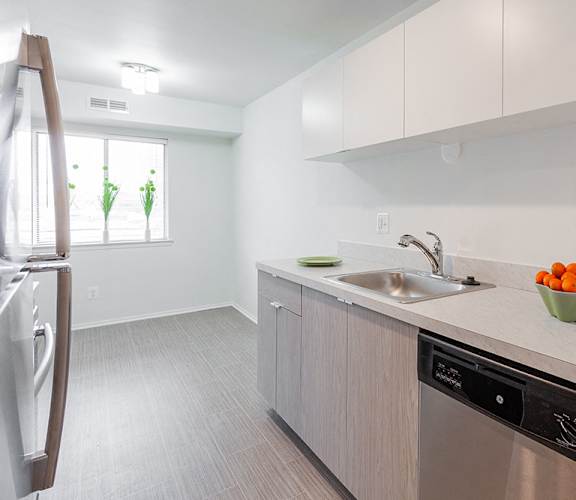 Classic kitchen Design at Lafayette Park Place, Detroit, MI, Michigan, 48207
