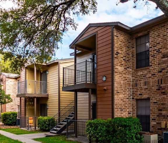 Building Exterior at The Hollows Apartments in San Antonio, TX