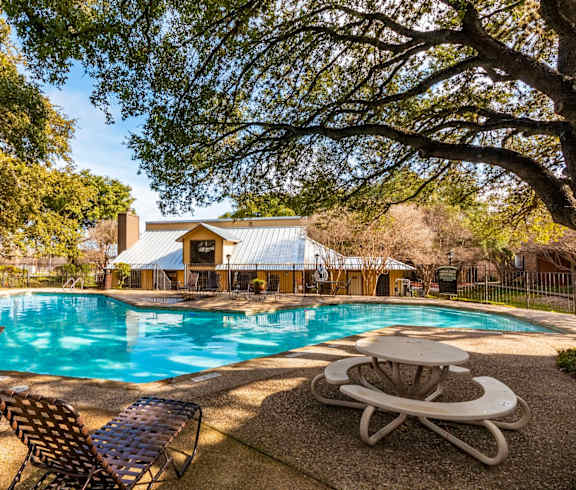 Pool View at The Hollows Apartments in San Antonio, TX