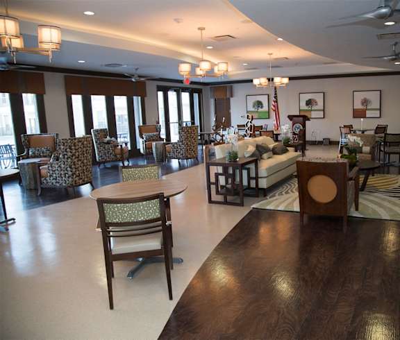 Clubhouse seating area