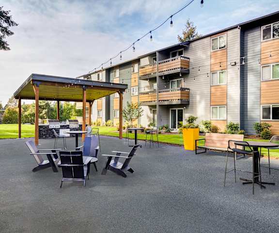 outdoor seating area
