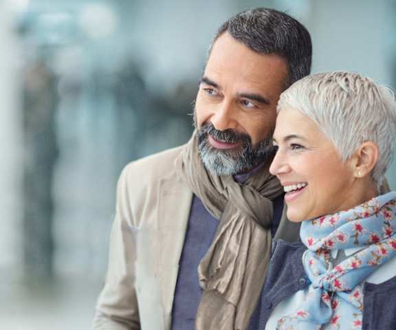 stock image- happy senior couple