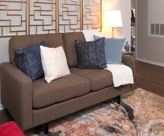 living room with wood-style flooring