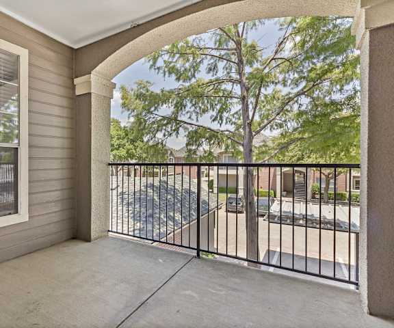 Over-sized private patios