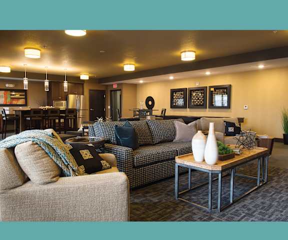Community Clubroom at The Flats at Cedar Grove, Eagan, MN, 55122