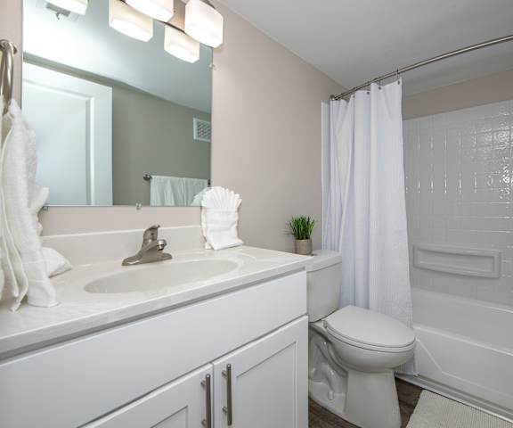 Bathroom in Country Club Apartments in Williamsburg VA 