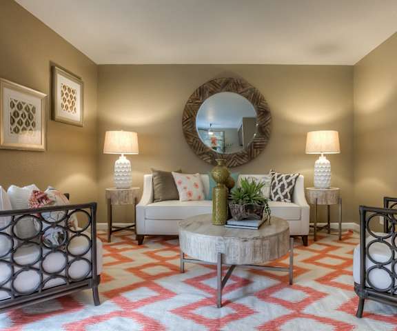 Living Room at Oak Hill Apartments, Portland