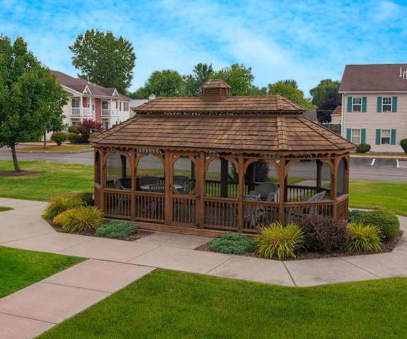 a gazebo at apartment community