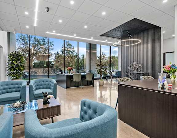 the lobby at 353 sacramento street