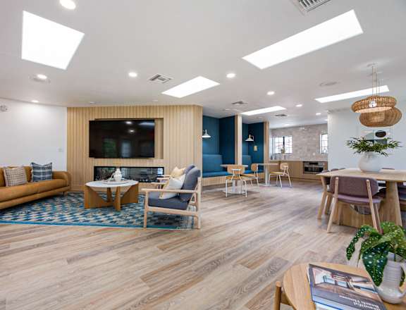 Community Clubroom at The Resort at Encinitas Luxury Apartment Homes, California, 92024