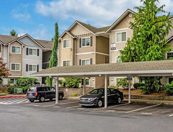 Carports at Abbey Rowe Apartments in Olympia, Washington, WA