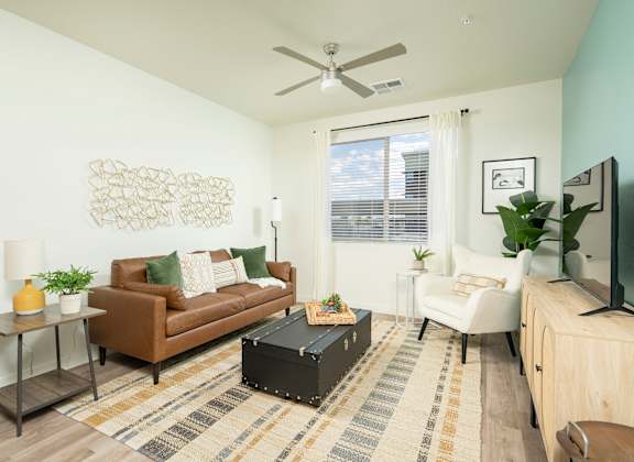 Living Room at Cabana Bridges Apartments in Tucson Arizona