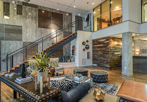 Clubhouse at Aurora Luxury  Apartments in downtown Tampa, FL