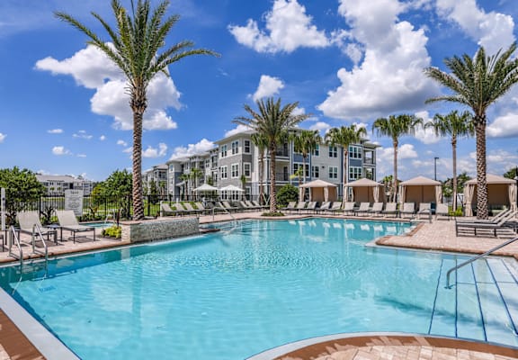 Resort-Style Swimming Pool at Lenox at Bloomingdale Luxury Apartments in Riverview FL