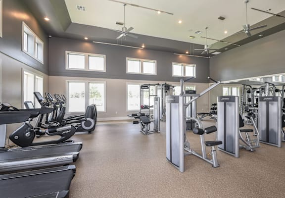 Professional Fitness Center at Lenox at Bloomingdale Luxury Apartments in Riverview FL