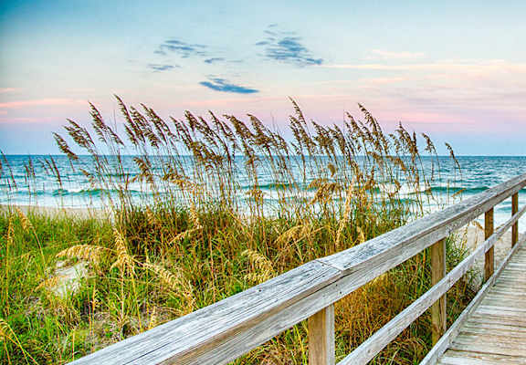 Boardwalk to beach