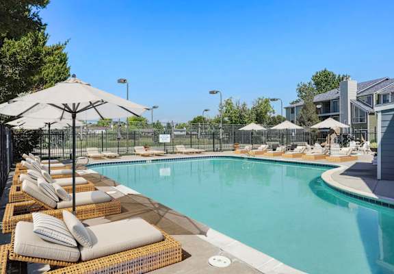Our Outdoor Pool at Horizon East Apartments, Aurora, CO