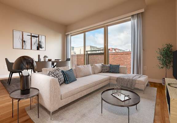 spacious and cozy living rooms