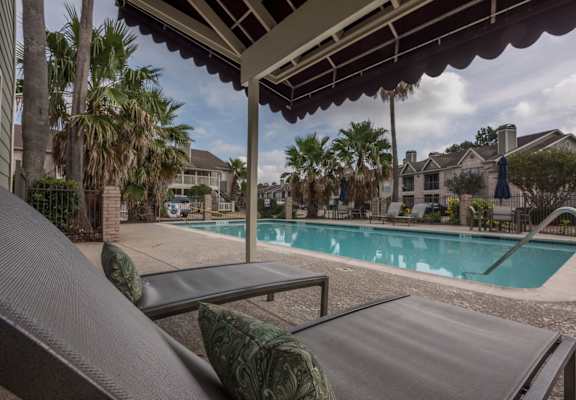 Pool seating area
