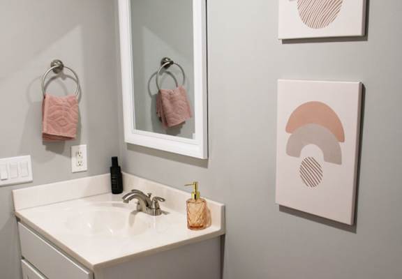 Renovated Bathroom at Highview Manor Apartments, Fairport, NY, 14450