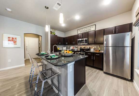 Island Kitchen at Legacy Creekside Apartments, San Antonio, Texas