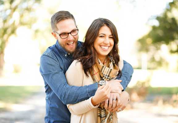 Smiling Couple at La Serena, California